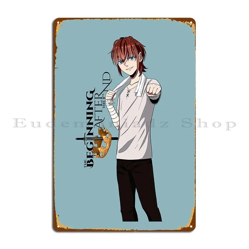 The Beginning After The End Arthur Leywin Adult Form Metal Plate