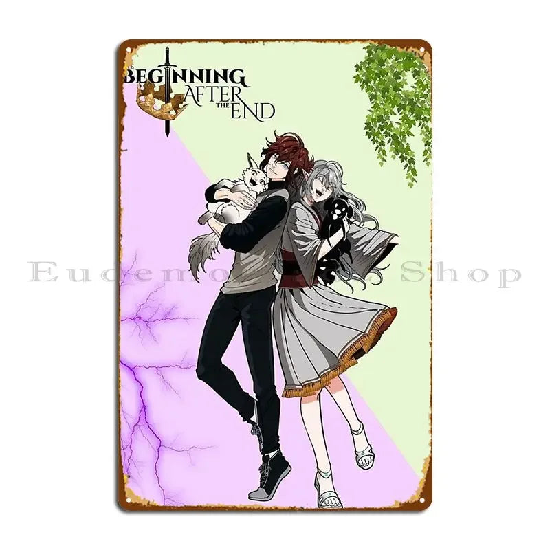 The Beginning After The End Tessia Eralith And Arthur Leywin Metal Plate