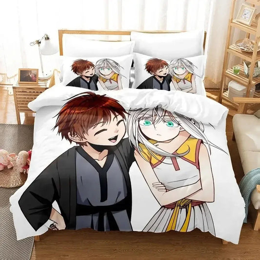 The Beginning After The End Tessia Eralith And Arthur Leywin Bed Set